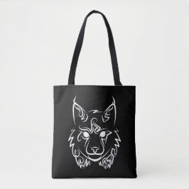 Black and White Tribal Lynx Tygkasse