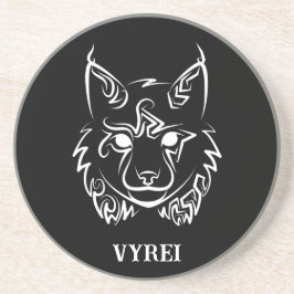 Black and White Tribal Lynx Underlägg