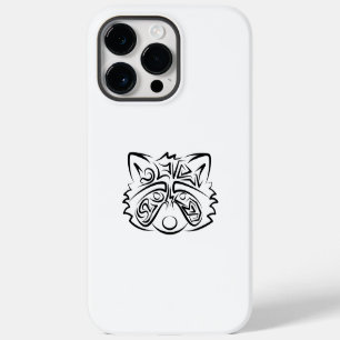 Black and White Tribal Raccoon