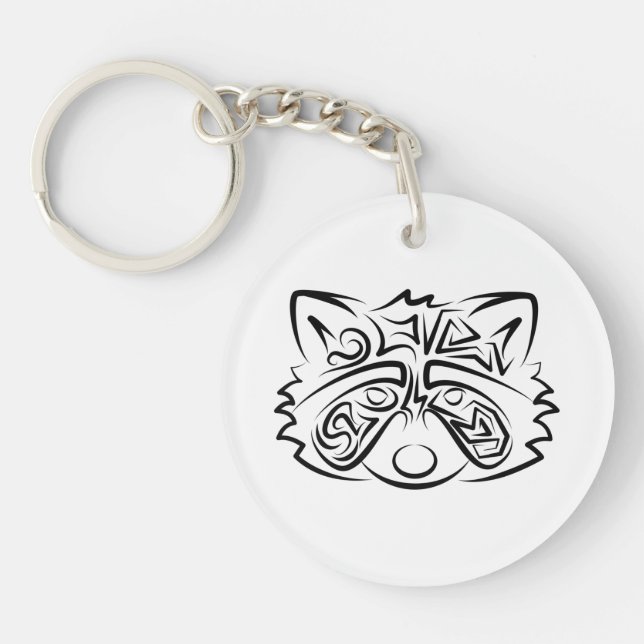 Black and White Tribal Raccoon (Framsidan)