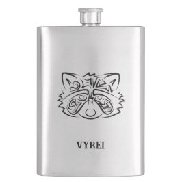 Black and White Tribal Raccoon Fickplunta