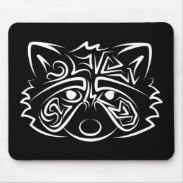 Black and White Tribal Raccoon Musmatta