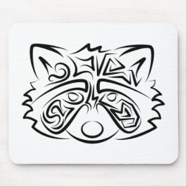 Black and White Tribal Raccoon Musmatta