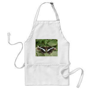 Black and White Tropical Butterfly Apron Förkläde