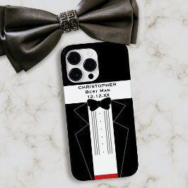 Black and White Tuxedo Best Man Bröllop Gift