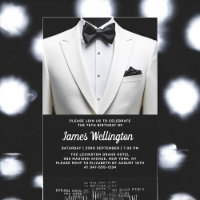 Black and White Tuxedo Tux Birthday Event