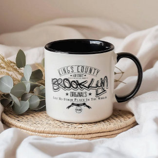 Black and White Urban Typography Mug Mugg