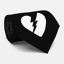 Black and White Vector Art Brken Heart Slips