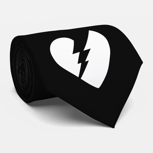Black and White Vector Art Brken Heart Slips (Rullad)