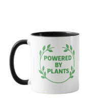 Black and White Vegan Plant Based Mug