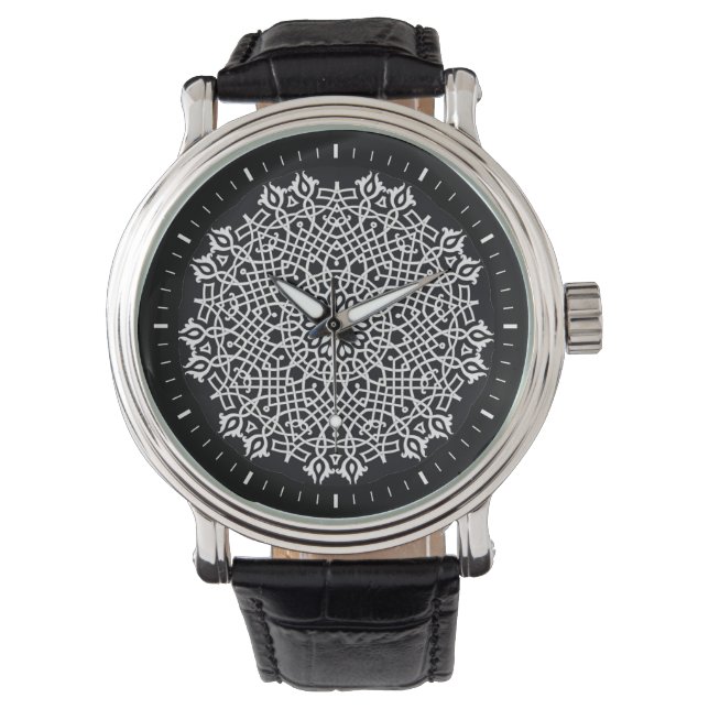 Black and White Versailles Watch Armbandsur (Framsida)