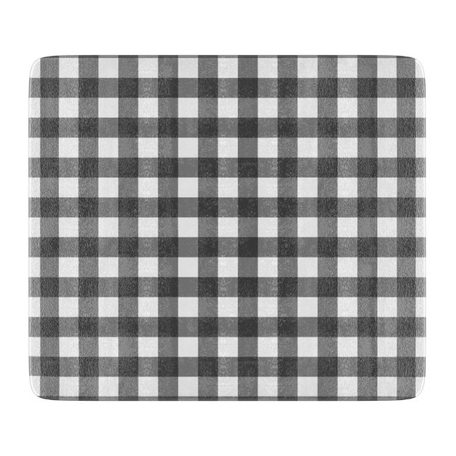 Black and White Vichy Print Gingham Mönster (Framsidan)