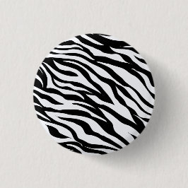 Black and White Vild Zebra Safari Animal Print Knapp