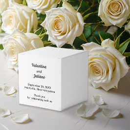 Black and White Wedding Favor Boxes Presentaskar