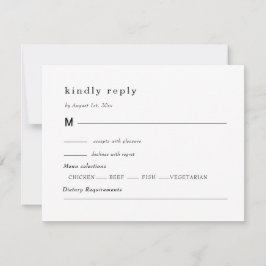 black and white wedding, foliage crest  OSA kort