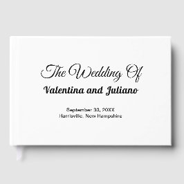 Black and White Wedding Guest Book Gästböcker