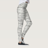 Black and White Whimsical Boho Vågrät Rand