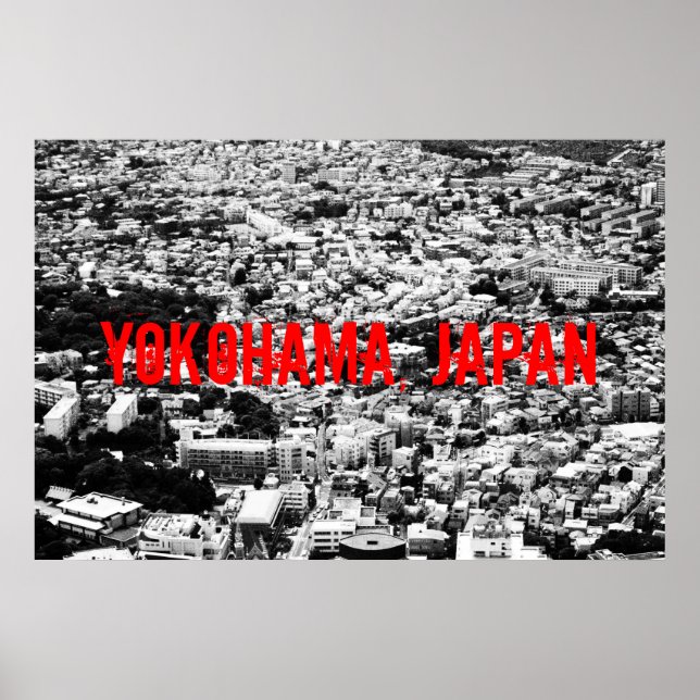 Black and White Yokohama Poster (Framsidan)