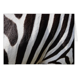 Black and White Zebra Hair Rand Hälsningskort