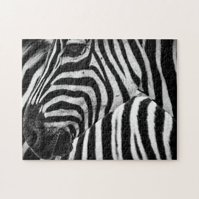 Black and White Zebra Pussel (Horisontell)