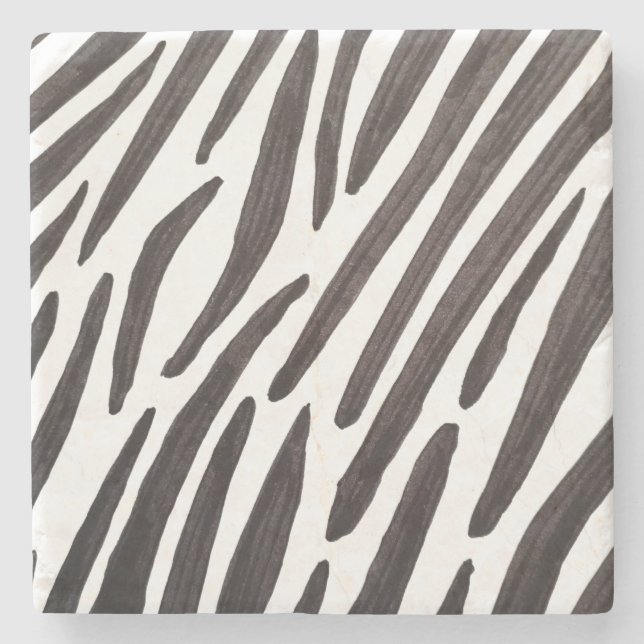 Black and white zebra stripes stenunderlägg (Framsidan)