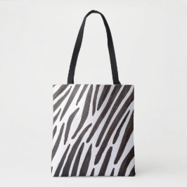 Black and white zebra stripes tygkasse