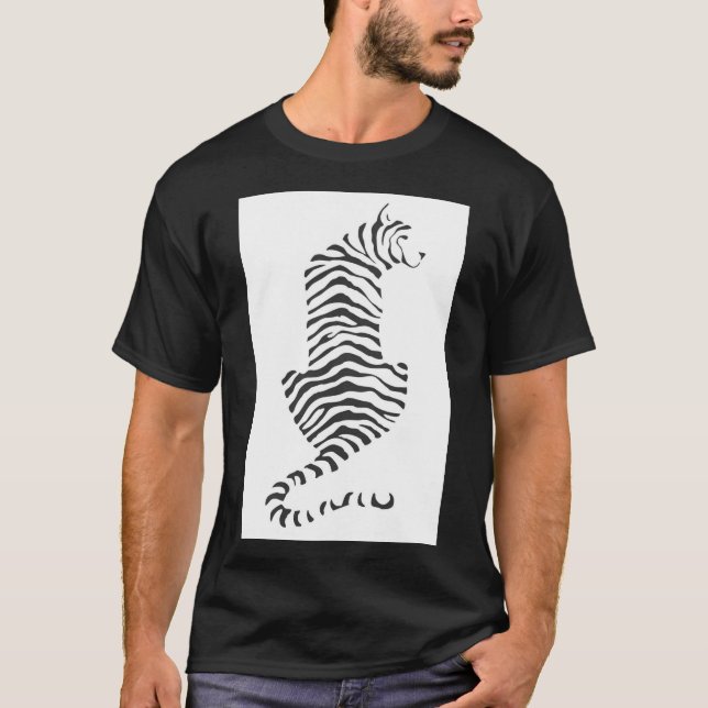Black and White Zebra T-shirt (Framsida)