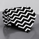Black and White Zig Zag Custom Necktie Slips<br><div class="desc">A timeless and versatile accessory, this custom necktie features a classic black and white pattern. Perfect for adding a touch of sophistication to any outfit, whether it's for a formal event, a business meeting, or simply to elevate your everyday look. The crisp stripes create a stylish and refined appearance, making...</div>