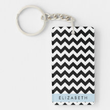 Black and White Zigzag, Chevron Mönster, ditt namn