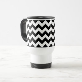 Black and White Zigzag Mönster, Chevron Mönster Resemugg