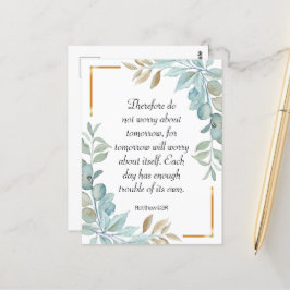 Bläck andningsskript för versell grönt vykort