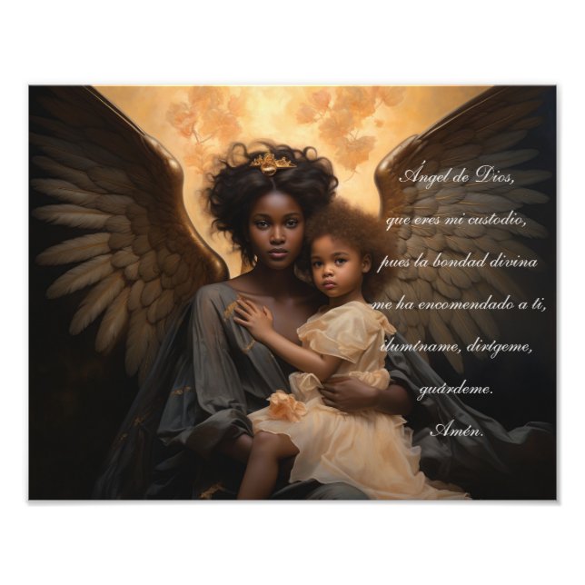 Black Angel Angele Dei på spanska Fototryck (Framsidan)