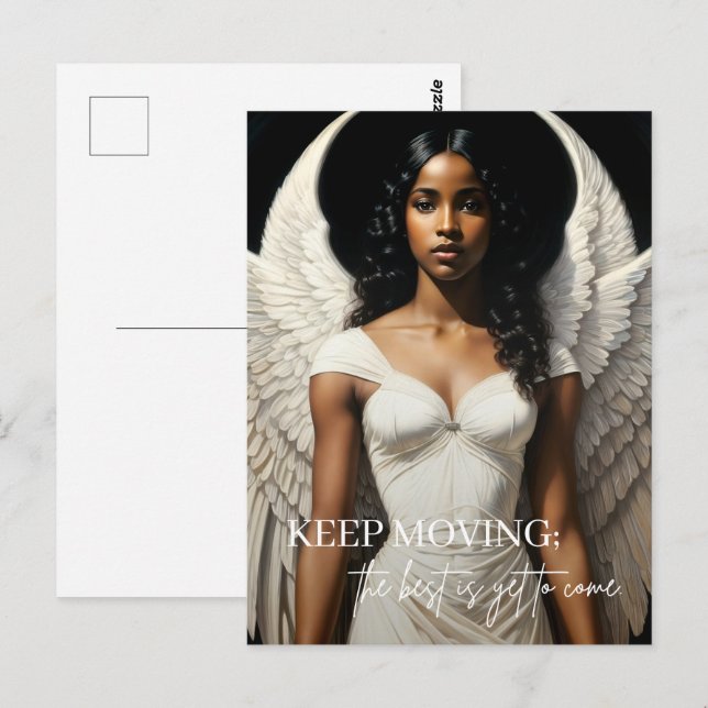 Black Angel Art inspiration Vykort (Fram/baksida)