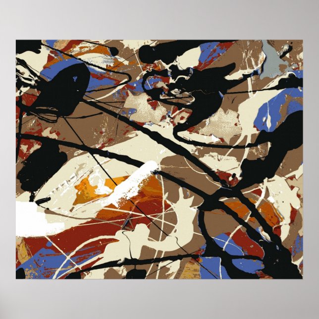 Black Angel - Expressionist Fine Art Poster- Poster (Framsidan)