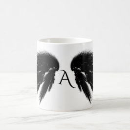 BLACK ANGEL VINGAR Monogram Kaffemugg