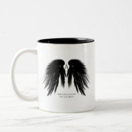 BLACK ANGEL VINGAR Monogram Två-Tonad Mugg