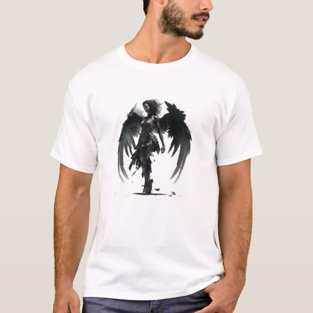Black Änglar T Shirt (Framsida)