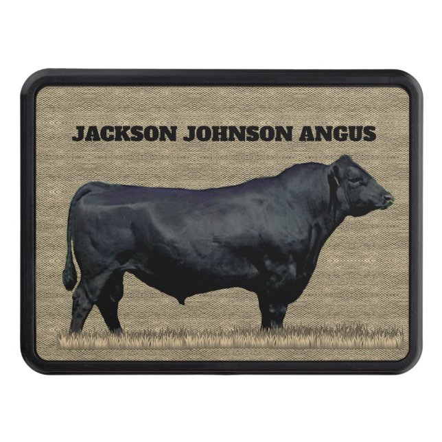 Black Angus Bull Car   Dragkroksskydd (Framsidan)