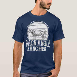 Black Angus Rancher-uppfödning av nötkreatur med R T Shirt