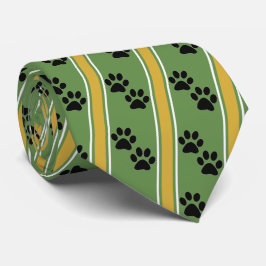 Black Animal Tass avtryck Team Sports Necktie Slips