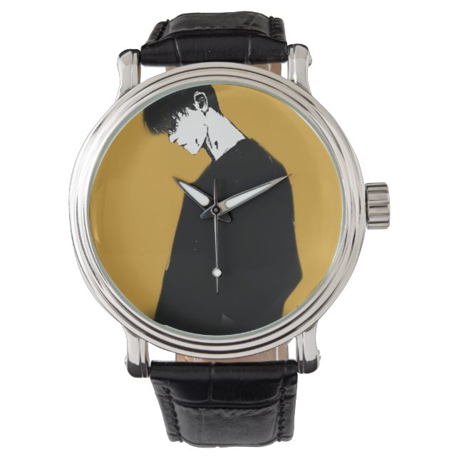 Black ANIME eWatch Watch Watch Armbandsur (Framsida)