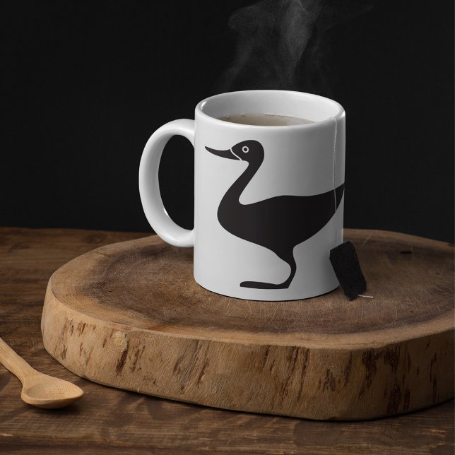 Black Anka Bird Icon Kaffemugg (Skapare uppladdad)
