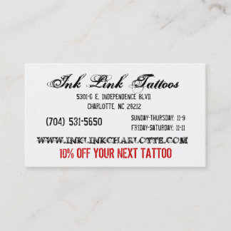 Bläck anknyter affären Card3 Visitkort