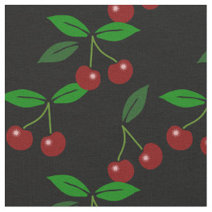 Black Anpassade Classic Cherry Fruit and Löv Tyg