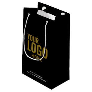 Black Anpassningsbar Gift Bag Business Company Log