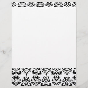 BLACK ANS WHITE DAMASK