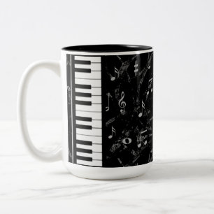 Black ans White Piano Music Mugg 2