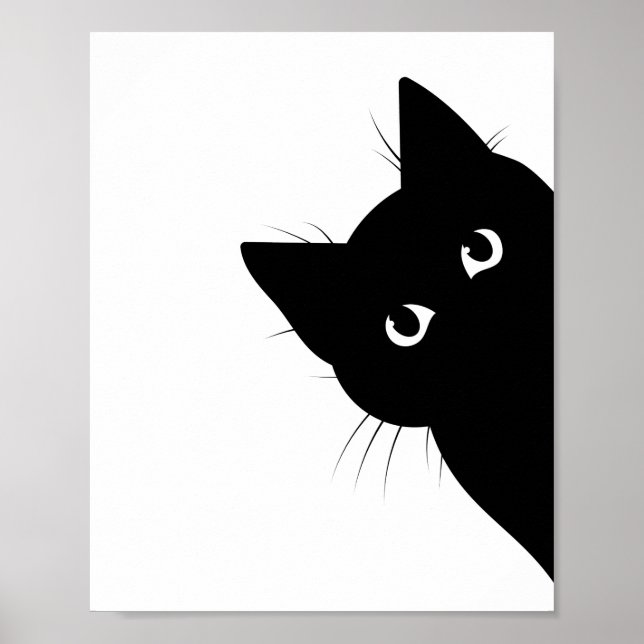 Black Ansikte Cat Poster (Framsidan)