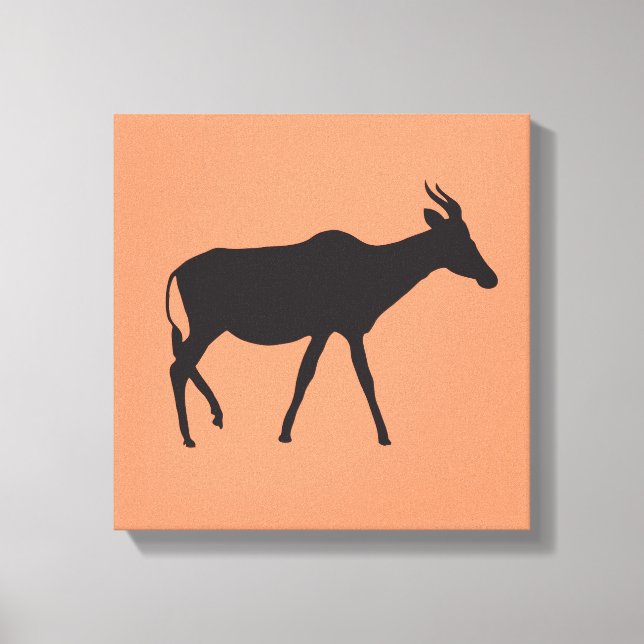 Black Antelope Wrapped Canvas (Framsida)