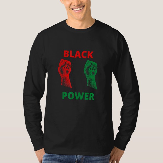 Black är en kraftfull och visionär Revoluti T Shirt (Framsida)